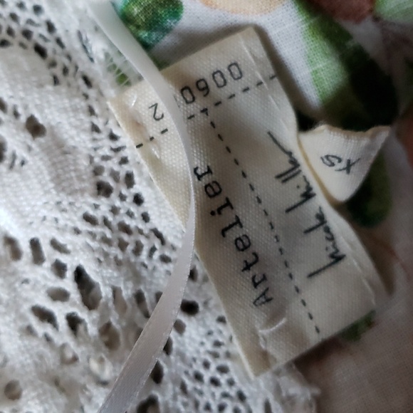 Atelier Nicole Miller Cashew Fruit Print Boho Tunic Top. NWOT - Picture 12 of 16